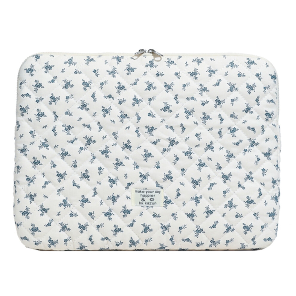 Puffy Quilted Floral Laptop Sleeve – Maple Leaf Design, Shockproof, Coquette Aesthetic, Compatible With Ipad/Computer/Tablet/Notebook, 9327961763227