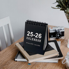 2025-2026 Mini Desk Stand Calendar Small Desktop Calendar Standing Flip Calendar Small Desk Calendar 18 Months Standing Flip Calendar for Office Home