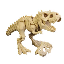 3D Printed Articulated T-Rex Skeleton Toy, Movable Joints Dinosaur Figurine, Stress Relief Desk Decor for Teens & Adults