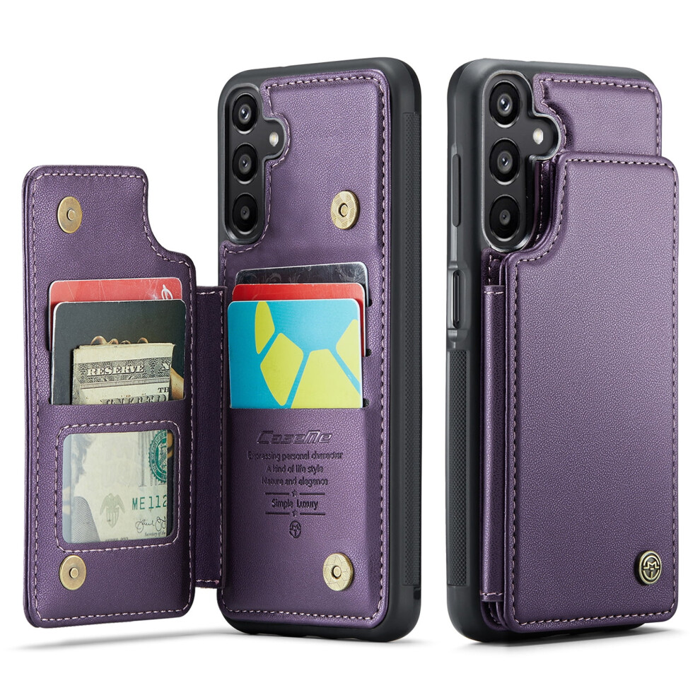 Caseme Leather Wallet Case For Compatible With Samsung Galaxy A15 Â Rfid Blocking, Magnetic Clasp, Kickstand, Shockproof 9327961762251