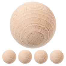 Wooden Croquet Balls, 5pcs, for Outdoor Lawn Games