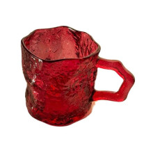 Drinking Glass Glacier Texture Clear Glass 7 oz