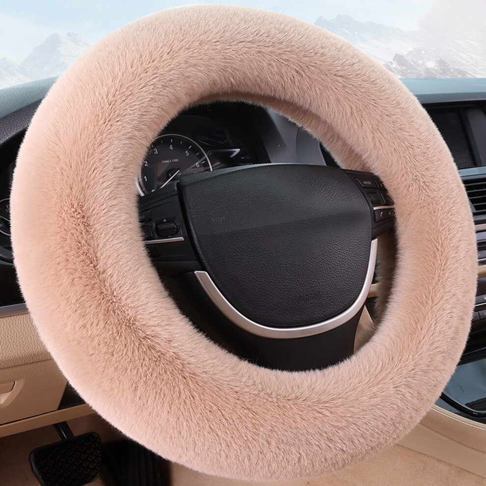 Soft Warm Non-Slip Steering Wheel Cover, Universal Fit 14-15", Compatible With All Cars 9353595676510