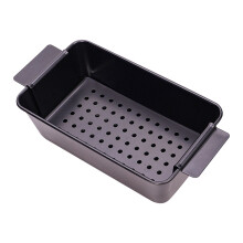 Professional Meatloaf Pan with Drain Tray,2-Piece Non Stick Meat Loaf Pan with Drip Tray,8.4 x 4.3 Inch Loaf Pan for Baking Bread and Meatloaf