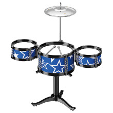 Toddler Drum Kit with 5 Drums & Stool – Jazz-Style Mini Drum Set for Kids, Durable Alloy/Plastic, Birthday Gift – Compatible with Early Learners