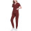 Black Scrubs Set for Women Solid Loose Fit with Ankle Cuff 1