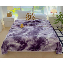 AuroraX for Bed Throw Blanket,Soft Plush Oversized Purple Bed Blankets 90x80 Inch,All Season 2026 Birthday Home Decor
