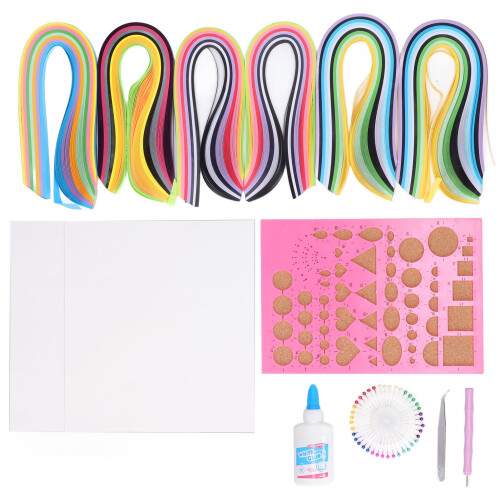 Ολοκληρωμένο κιτ χειροτεχνίας με quilling χαρτιού με ανθεκτική αποθήκευση, λείο