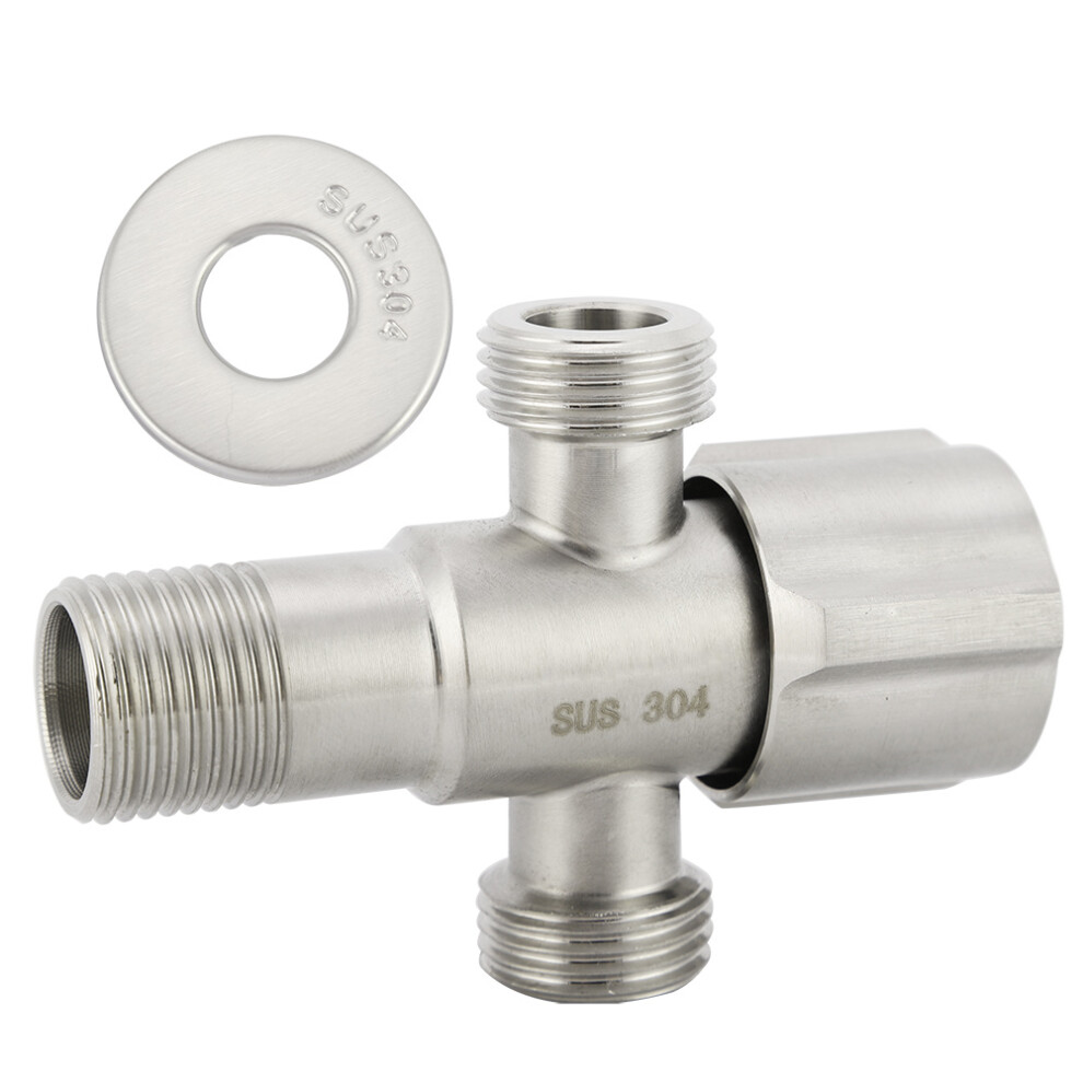Rustproof Bathroom Faucet Accessory, Elegant Rotate Handle Valve For Hot Cold Water Control, Leakproof Environmental And Safe Three Layers Polishing 9425574398260