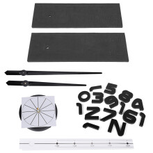Home Decor Diy Clock, Customize Your Clock To Fit Different Wall Sizes, Silent Movement Ensures Noiseless Operation, Diy Wall Clock Kit Offers Modern