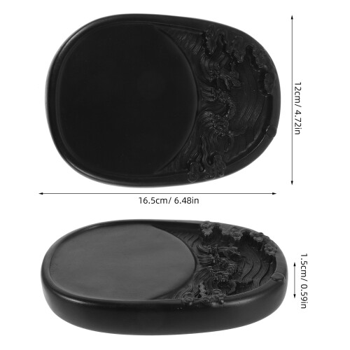 Pierre Encre Noire Lisse Pour Gravure Et Usage Calligraphie 2