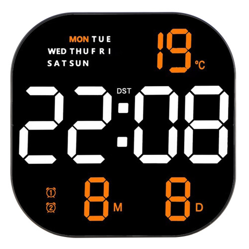 Digitaluhr Wanduhr LED mit Fernbedienung 2
