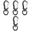 4Pièces Boucle Multifonctionnelle Noire Clé Pour Extérieur 6