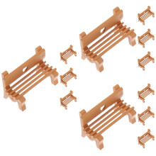 12St Mini Bankje Chocolade Voor Zandtafel Miniatuur En Poppenhuis
