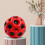 Elastic Red Space Ball 66mm Hand-Eye Coordination Sport Training 5