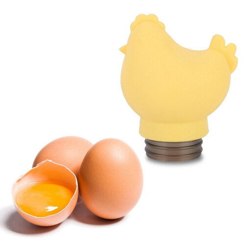Egg White Separator With Cute Design, Reusable Egg Separator For Effortless Yolk Removal, Featuring Time Saving And Versatile Usage 1