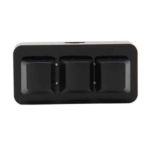 Three Key Mechanical Keypad With Macro Programming Support, Usb Powered Mini Keyboard For Gaming And Office Use Cross Platform Compatible With 2