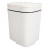 Battery Powered Automatic Garbage Can Touchless Motion Detection Slim Space Saving Design Waterproof Odor Locking Lid Bathroom Friendly White 7