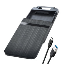 Box esterno per SSD HDD SATA da 2,5" USB 3.1 Tipo C, 5 Gbps, portatile, plug and play, 5 TB