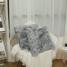 Kussenhoezen van imitatiebont, zachte pluche sierkussenhoezen, gezellige winterse sierkussenhoezen voor bank, fauteuil, bed en woonkamerdecoratie.