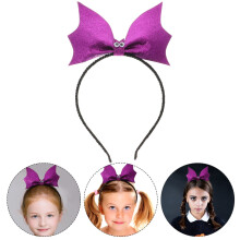 Diadema morada con forma de murciélago para mujeres y niñas.