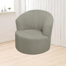 Runder Drehsesselbezug, Stretch-Überzug für Clubsessel, L: 31"-39,5", kompatibel mit runden Clubsesseln