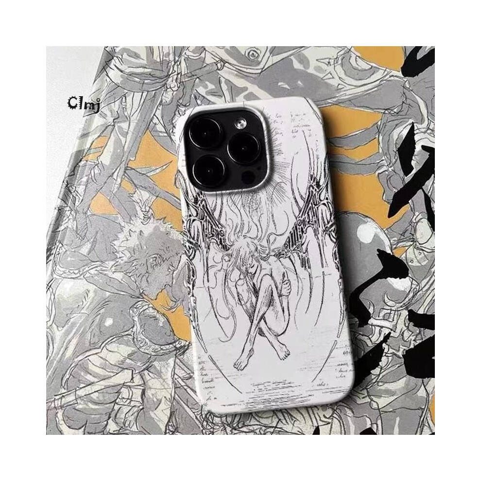 Clmj Cool Angel Silicone Phone Case Compatible With Iphone 13, 12 Mini, 11, 14 Pro, 15, Se 2020, Xr, X, Xs Max, 7, 8 Plus 9482726161653