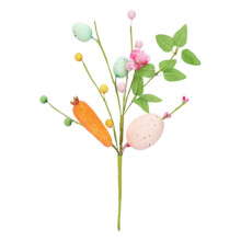 Paasbloem-eierprikkers, 40 cm lange kunstbloemen, paastakken, lentestelen voor paastafeldecoratie, feestdecoratie, huisdecoratie en vaasdecoratie.