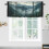 Cortina de janela Misty Forest, estilo rústico, 137 x 46 cm (54 x 18 polegadas), em madeira, ideal para cozinha, sala de estar, banheiro e quarto 1