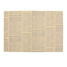Papier journal anglais sans marque (40 feuilles) pour emballer des fleurs ou décorer un anniversaire