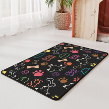 Absorbent Non-slip Dog Food Mat, Waterproof with Rubber Back – 16x24" Pet Feeding Mat for Dogs, Cats, Puppies – Easy Clean & Quick Dry