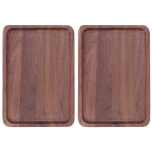 Multifunctional Serving Platters, Handcrafted Decorative Trays from Eco-friendly Black Walnut, for Timeless Home Décor and Daily Convenience
