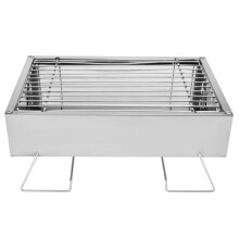 Portable Grill For Outdoor Cooking, Stainless Steel Portable Charcoal Grill With High-Burning Efficiency And Smokeless Folding Design