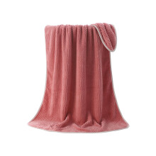 Serviette de bain épaisse pour adultes, grande serviette de plage absorbante à séchage rapide (70 x 140 cm, rouge)