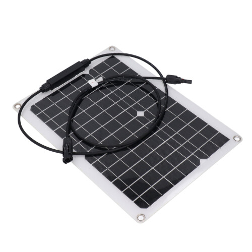Ηλιακό πάνελ φόρτισης 15W18V, εύκαμπτη μονοκρυσταλλική μονάδα με διπλές θύρες USB και 2