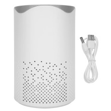 HEPA Filter Air Purifier for Desktop, Ionizer & UV Light Portable Cleaner with Activated Carbon Filter for Low Noise Operation in Small Spaces