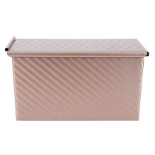 Versatile Bread Pan For Homemade Bread, Durable And Sturdy Rose Gold Pan With Special Surface Treatment For Quick Heat Up