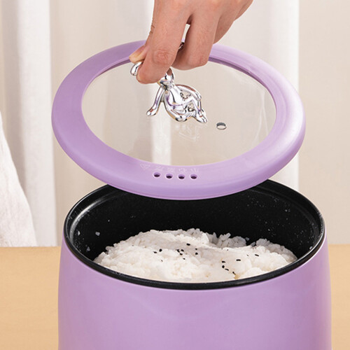 Mini Rice Cooker 1.8L, Non Stick 17.5x16cm 2