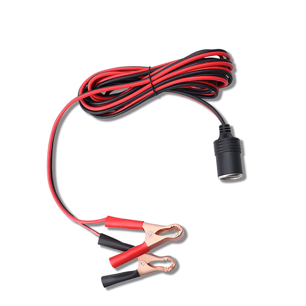 12V 24V Car Alligators Clamp To Car Female Power Socket Extension Cord For Automotive Device Power Cable 9193271120520