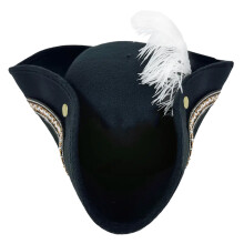 Embroidery Cosplay Pirate Caps For Children's Party Props Kids' Pirate Role Play Feathered Studded Fedoras