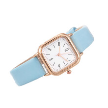 Women's Watch Square Dial Faux Leather Strap 1 Piece