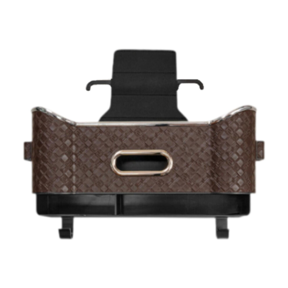 Car Headrest Backseat Organizer Seat Back Hanging Storage Box Travel Accessories Brown 9353595678996