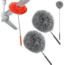 Extendable Ceiling Fan Cleaner Duster, 11.8–31.49" Telescopic Pole for Blades, Windows, Doors & Furniture