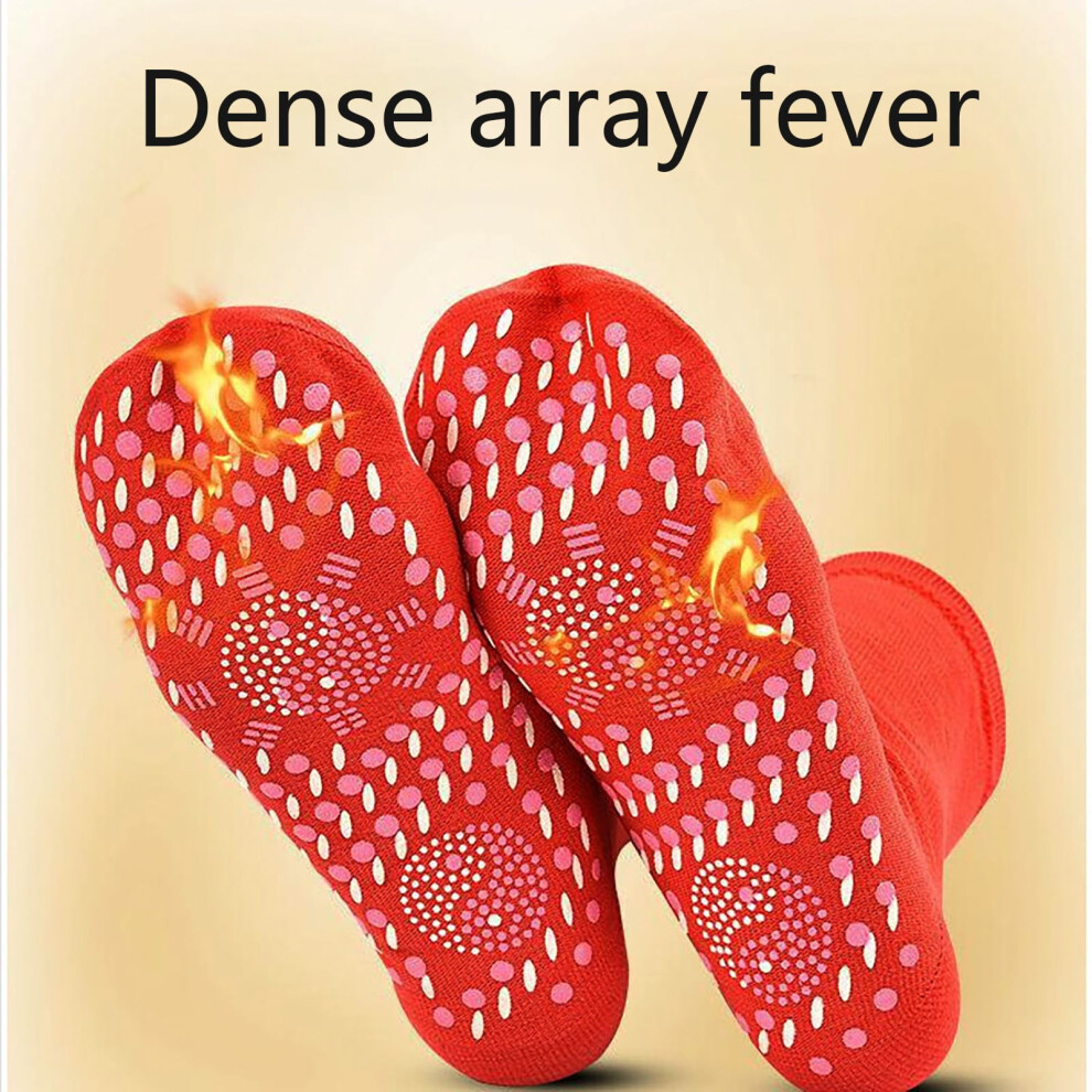 3-Pack Tourmaline Self-Heating Acupressure Socks for Circulation & Foot Massage â Compatible with All Feet