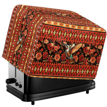 Aztec Flowers Hummingbird Toaster Cover for 2-Slice Toaster, Waterproof & Dust-Resistant with Drawstring