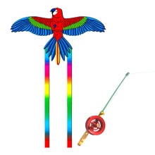 Dynamic Kites 3D Fishing Rod Line Kites Small Kites Easy Flying Toy Long Tail Kites Popular Beach Activity Parent-Kids Favor