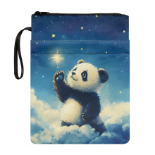 Panda Books Cadeautas met Hoes, Draagtas voor Boeken, met Wasbare Polyester Hoes voor Bibliothecarissen (8,66 x 11,42 inch)