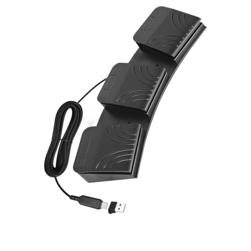 1. 3-Pedal USB Foot Programmable for PC Gaming & Office Macros