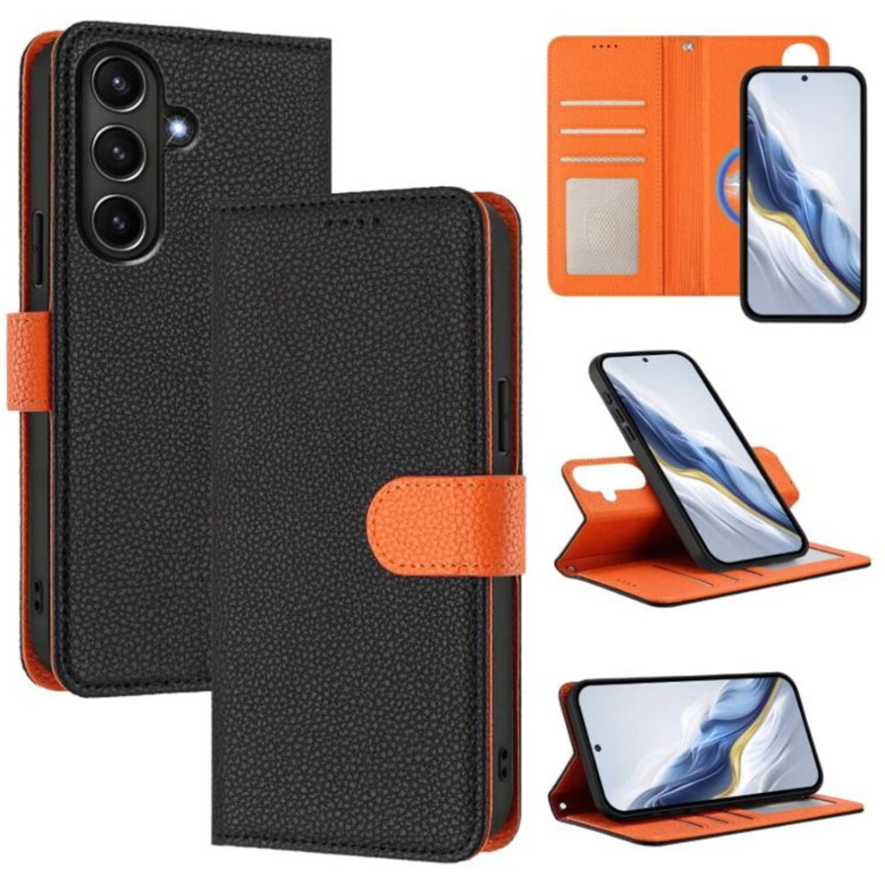 Rfid-Blocking 2-In-1 Magnetic Flip Wallet Case With Wrist Strap For Samsung Galaxy A56 5G Â Black 9193271121572
