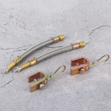 2Pcs Stainless Steel Tire Valve Stem Extension 150mm for Trucks & RVs